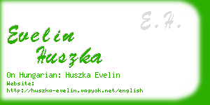 evelin huszka business card
